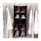 Household Essentials Denim 27" Cotton Blend & Plastic 10 Shelf Closet Shoe Organizer
